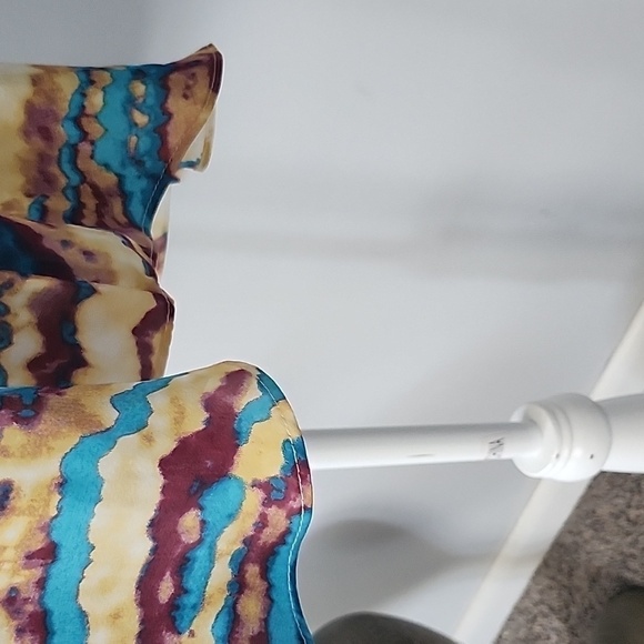 Cato multicolored tie neck cold should blouse NWT - Picture 9 of 13